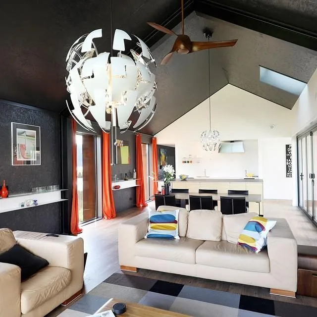 Interior of The Black House, Tasman