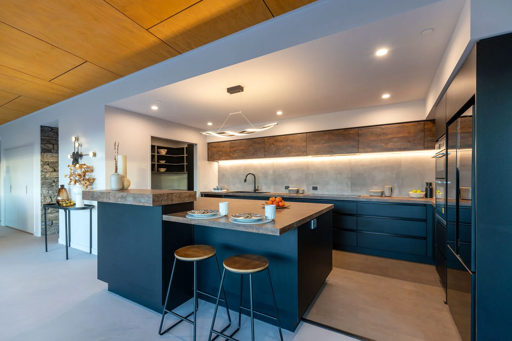 Kitchen of the Passive Home at Horton Road, Tasman