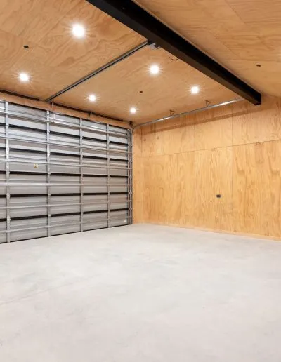 The double garage and workshop at Horton Road, Tasman