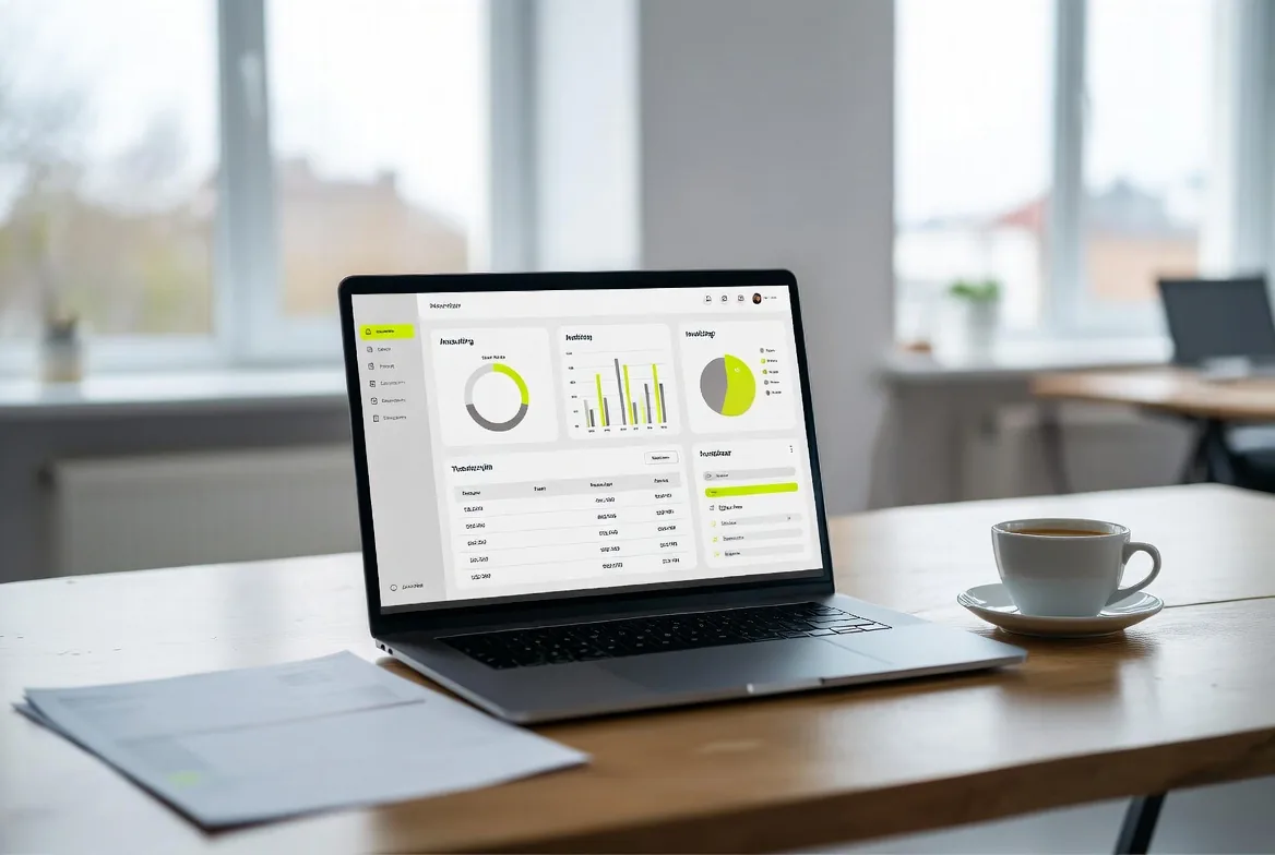 A live cost dashboard on a laptop, the build's spending itemised claim by claim