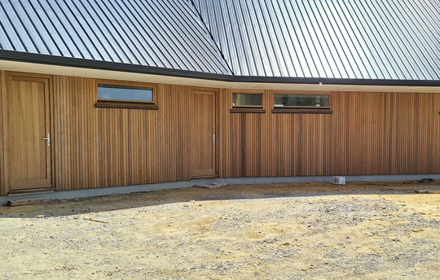Hermpac vertical shiplap timber weatherboard cladding