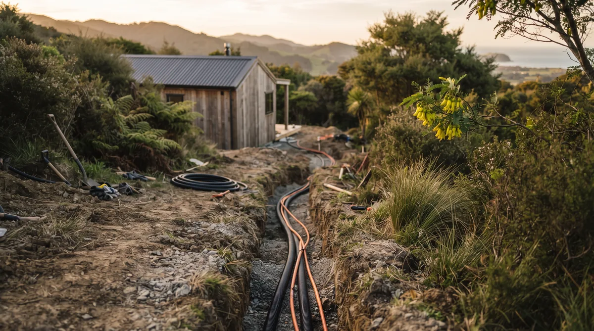 Services and Connections on a Rural or Lifestyle Site. A Site & Region guide from Ecotectural Home Builders, Nelson Tasman.