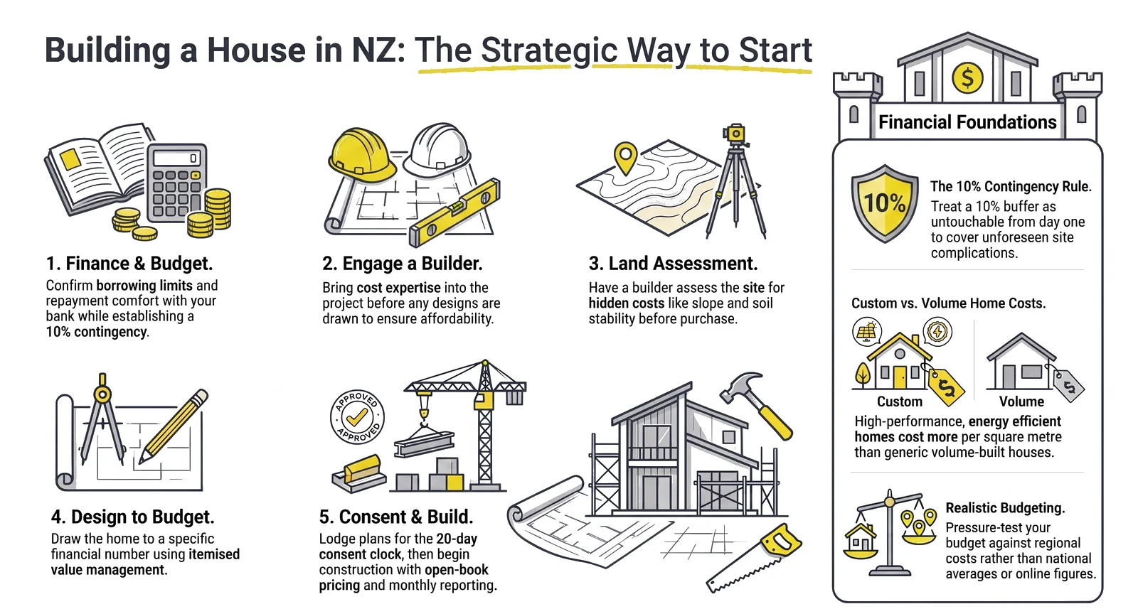 Building a House in NZ: Where to Start infographic